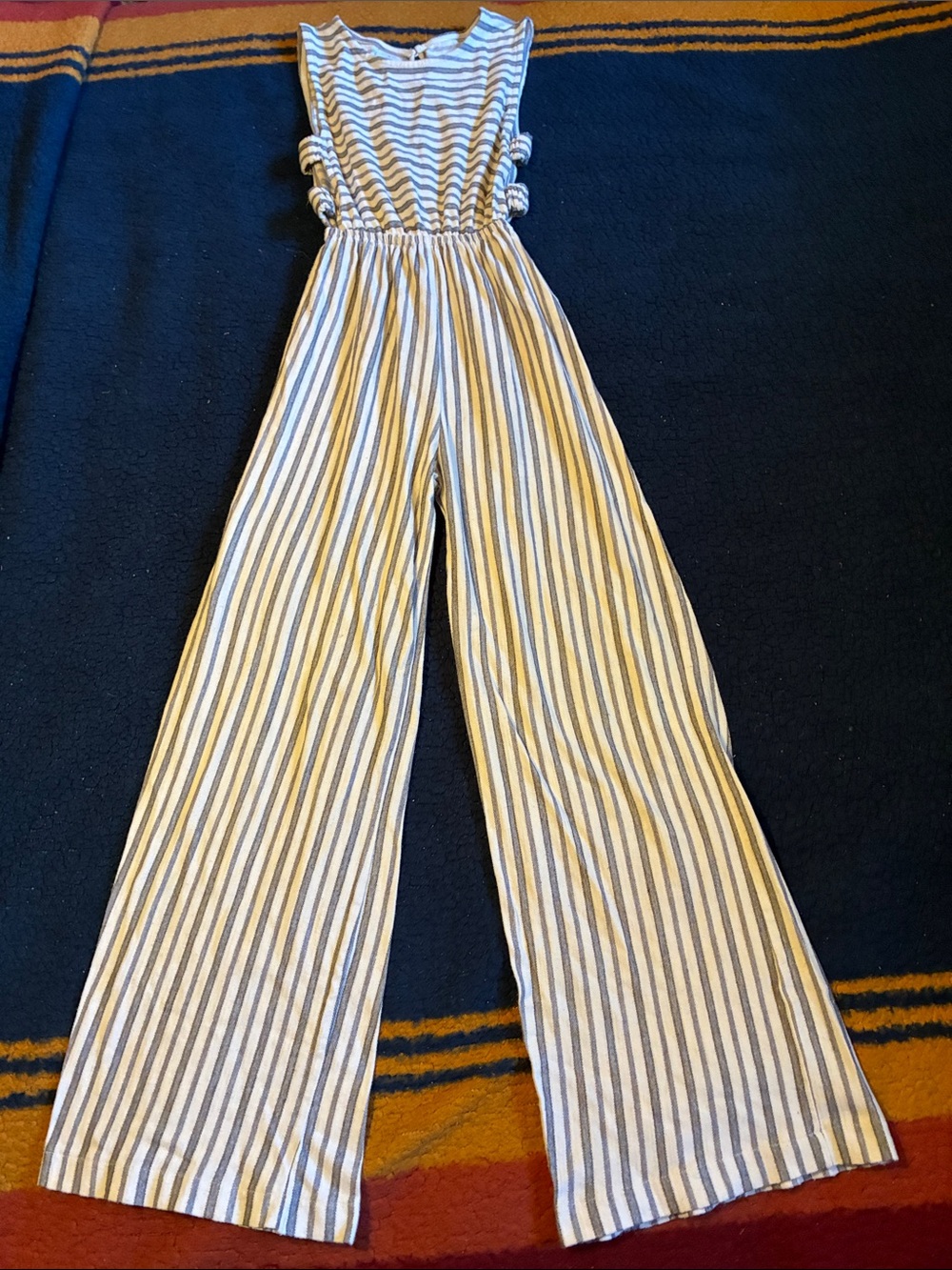 Zara Striped Wide-Leg Jumpsuit